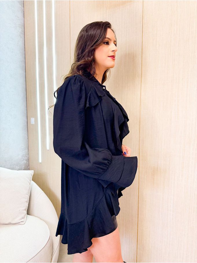 Camisa Cleo Preta