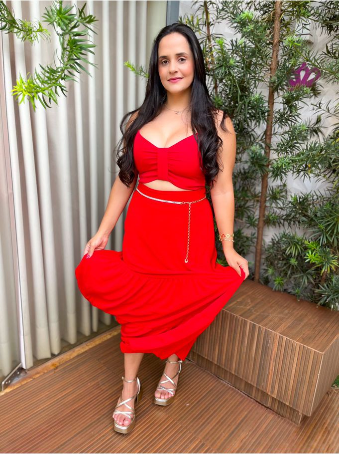 Cropped Laço Vermelho