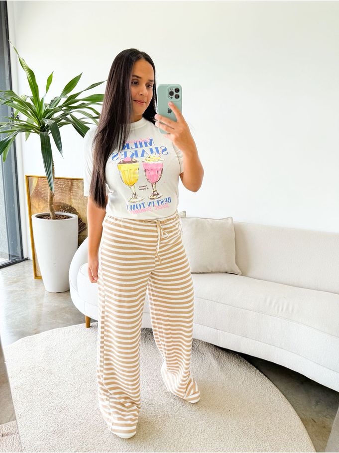Calça Listrada Juma Nude