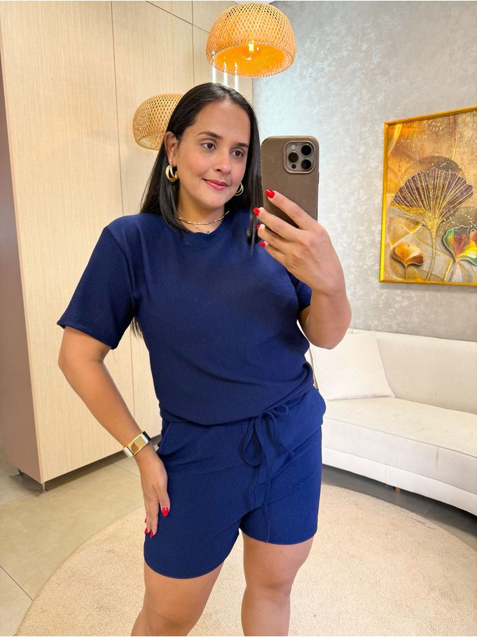 Conjunto Helo Azul Marinho