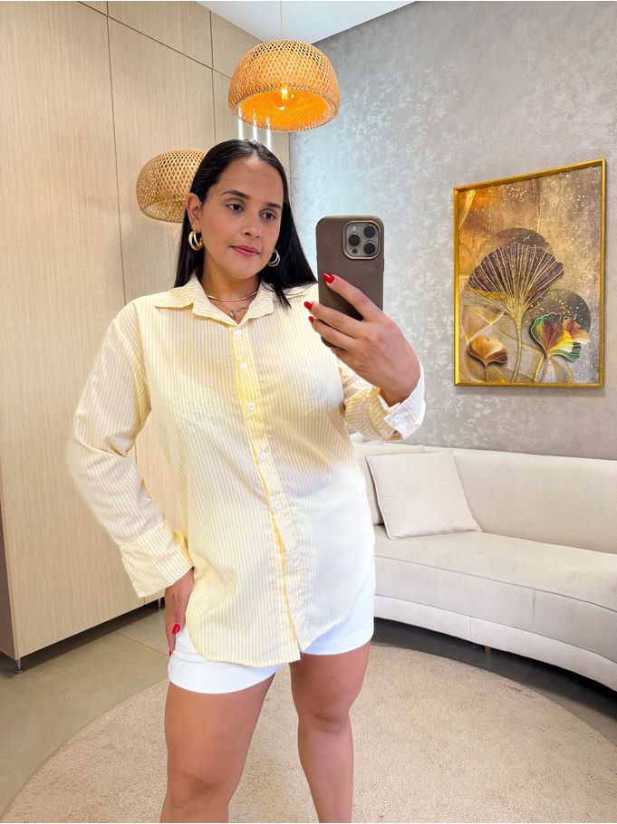 Camisa Listra Amarela