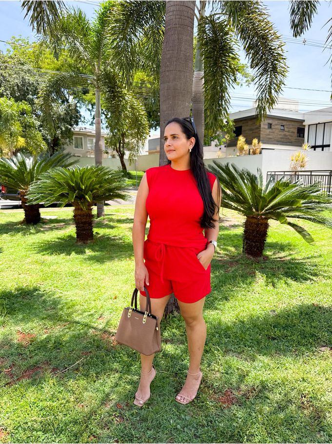 Conjunto Helo Vermelho Regata