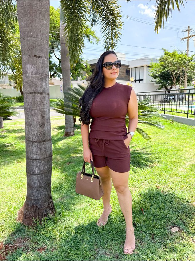 Conjunto Helo Marrom Regata 