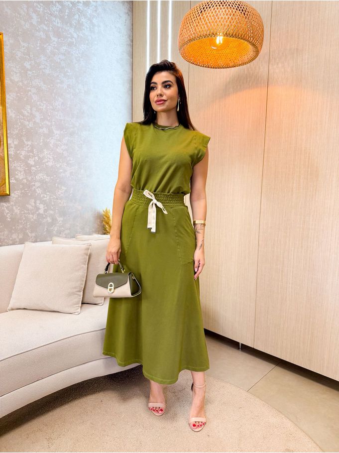 Conjunto Fiolella Verde Moletinho 