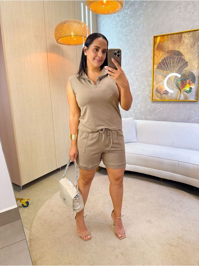 Conjunto Sofi Marrom