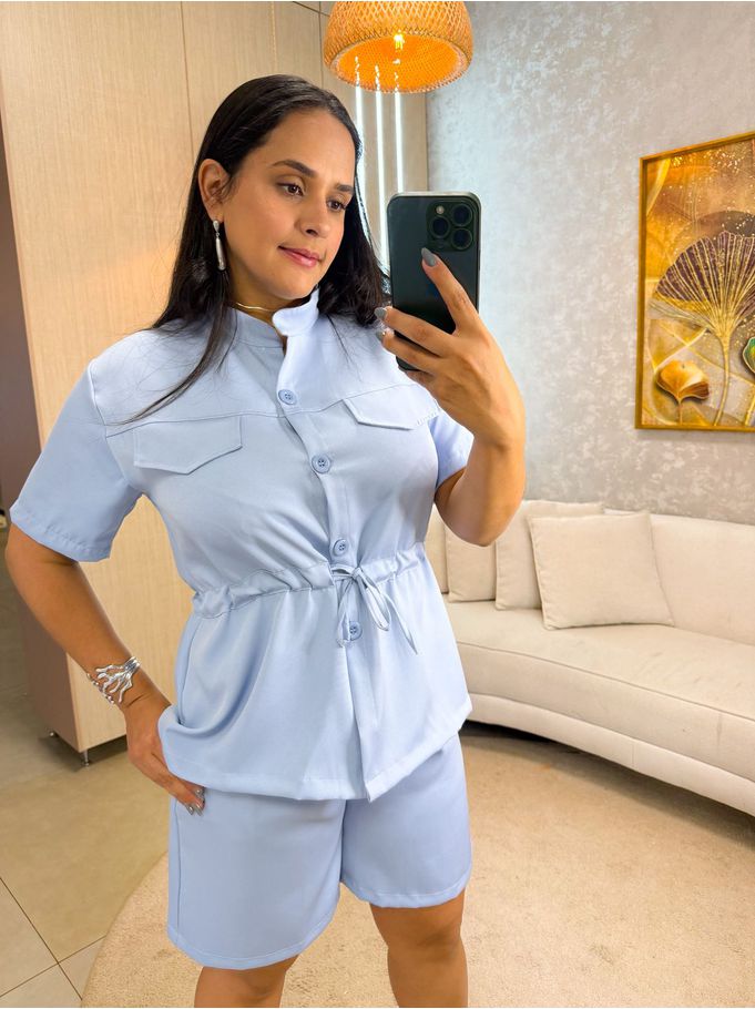 Conjunto Flávia Alfaiataria Azul