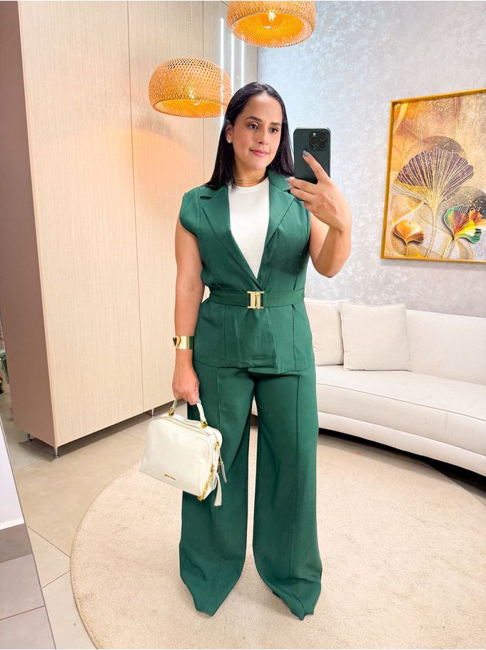 Conjunto Estefânia Verde Alfaiataria 