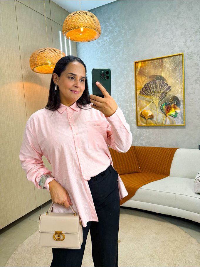 Camisa Bebel Rosa Bebê 