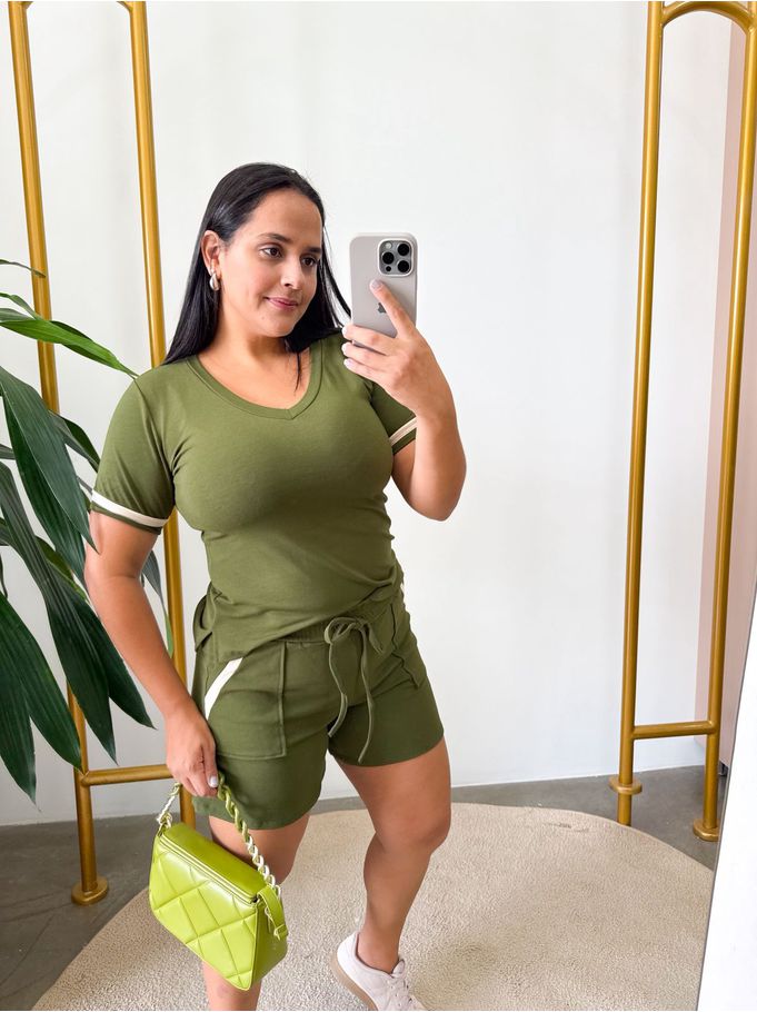 Conjunto Jaque Moletinho Verde