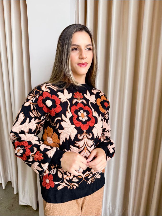 Tricot Premium Joia Preto