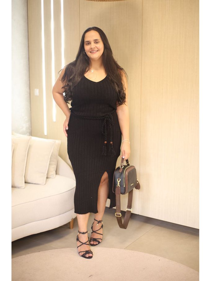 Vestido Maria Tricot Preto