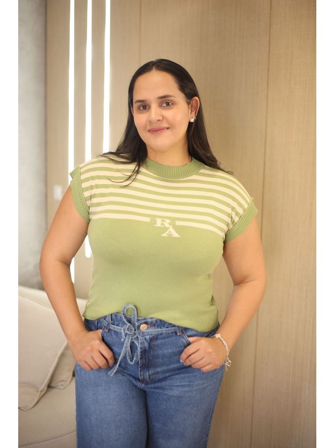 Blusa Tricot Rebeca Azevedo Verde
