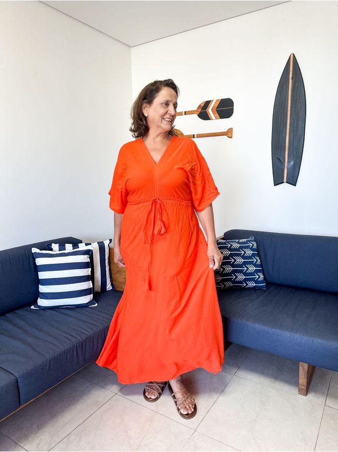 Vestido Alana Laranja