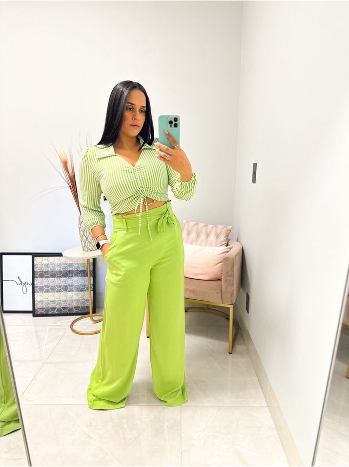 Calça Zara Verde