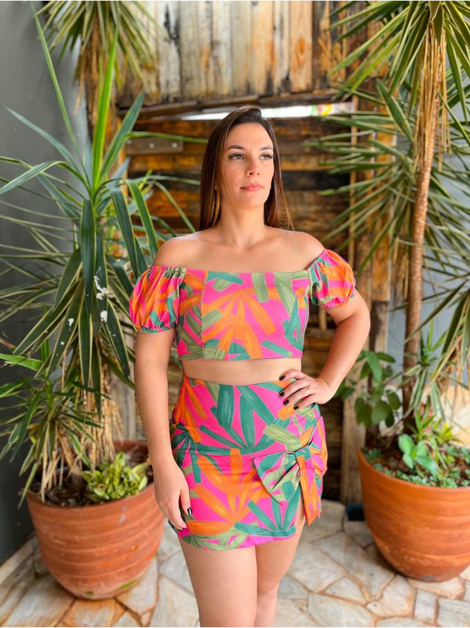 Saia Flor Pink