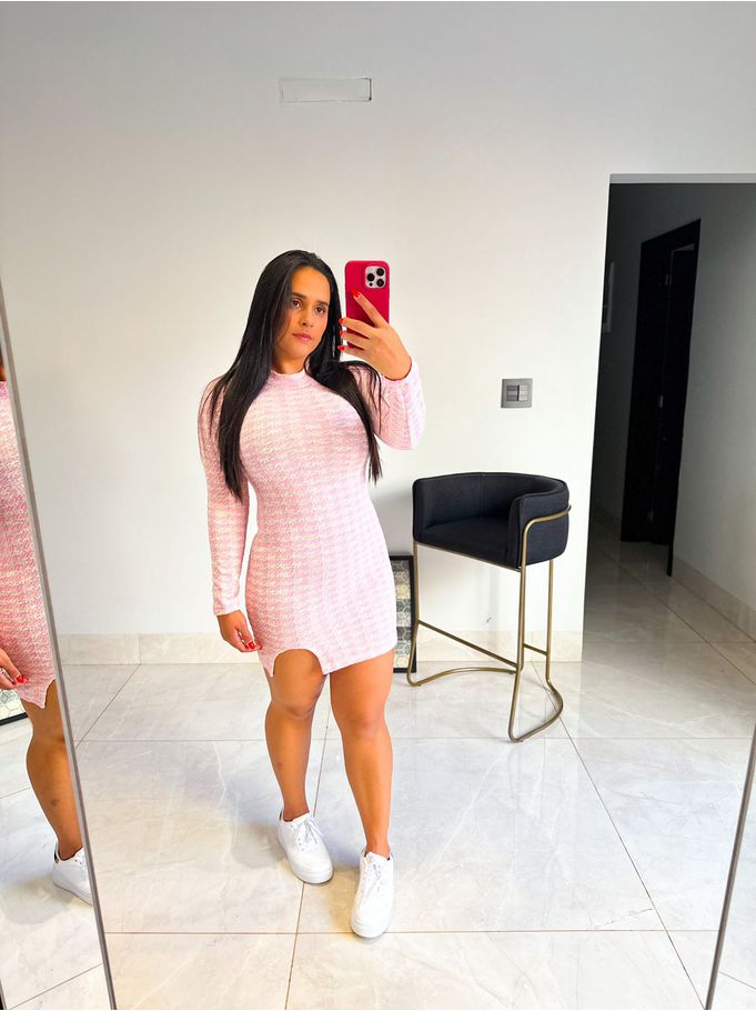 Vestido Estefânia rosa bb