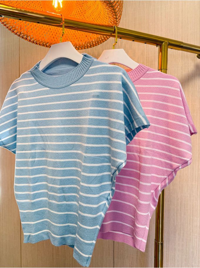 Combo Tricot Azul e Rosa