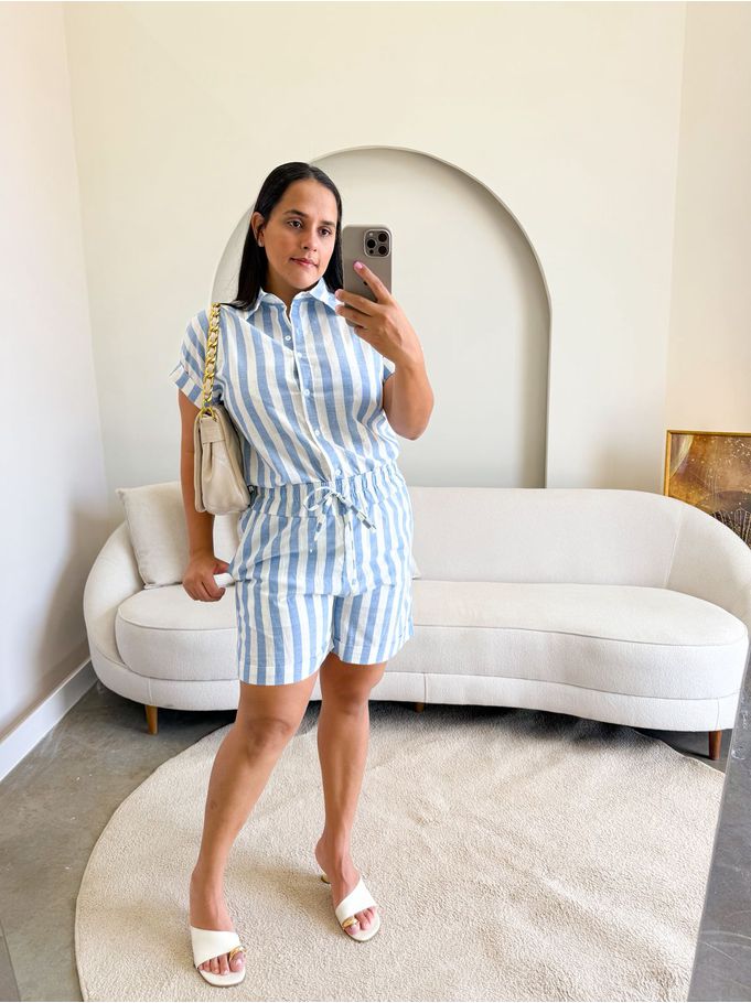 Conjunto Jordana Azul Bic 