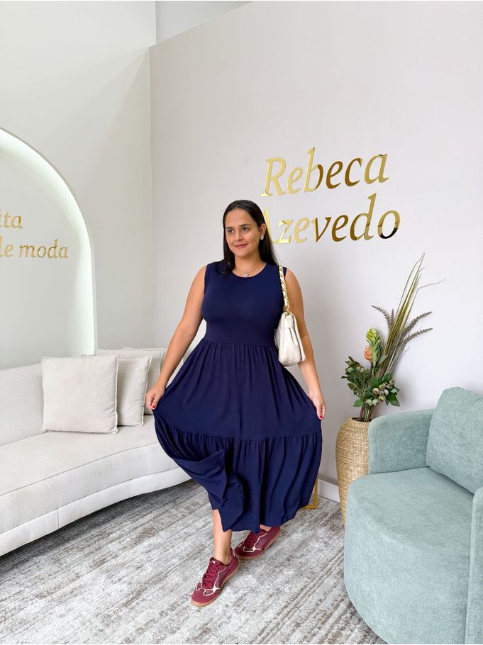 Vestido Bel Azul Marinho 
