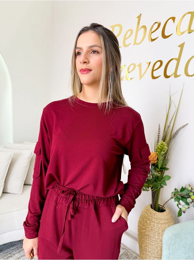 Conjunto Jade Marsala Moletinho 