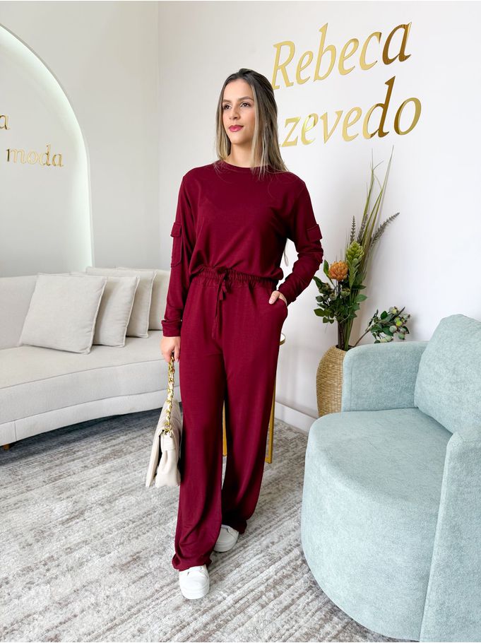 Conjunto Jade Marsala Moletinho 