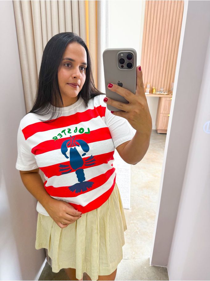 T shirt Lagosta Vermelha 