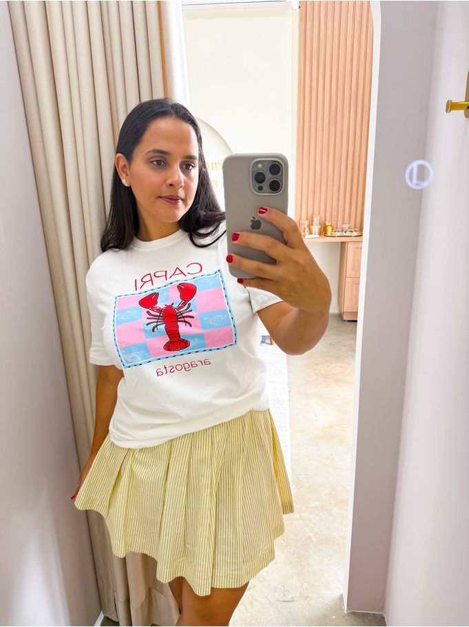 T shirt Lagosta Rosa 