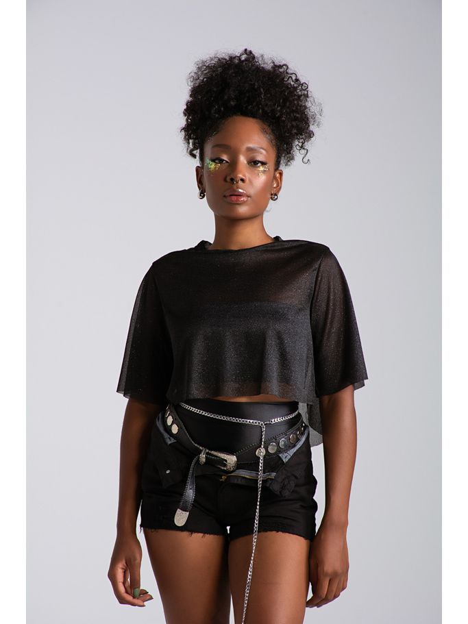 CROPPED CF BABY preto
