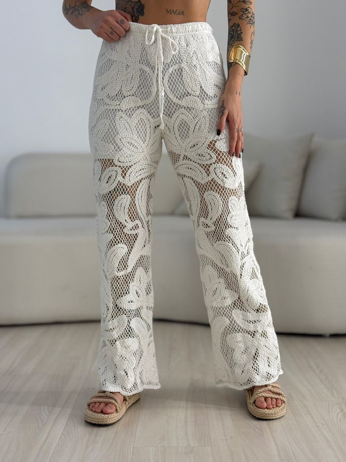 CALÇA LENI CROCHÊ OFF