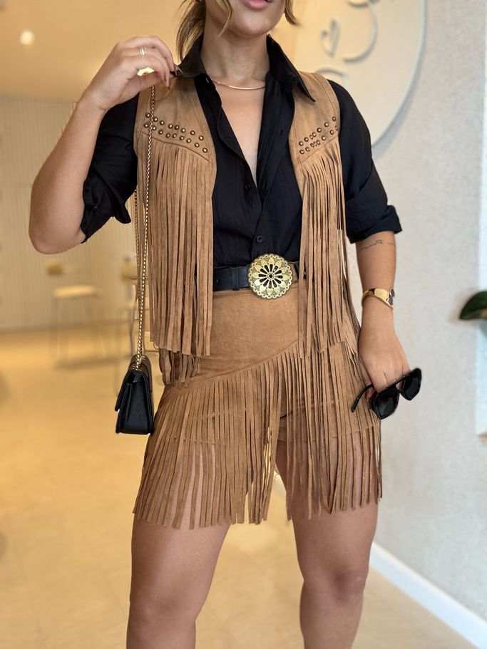 SHORT MARIANA FRANJAS CARAMELO
