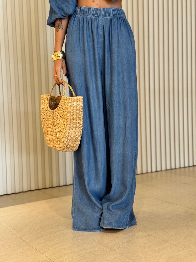 CALÇA VANDA PANTALONA JEANS MÉDIO