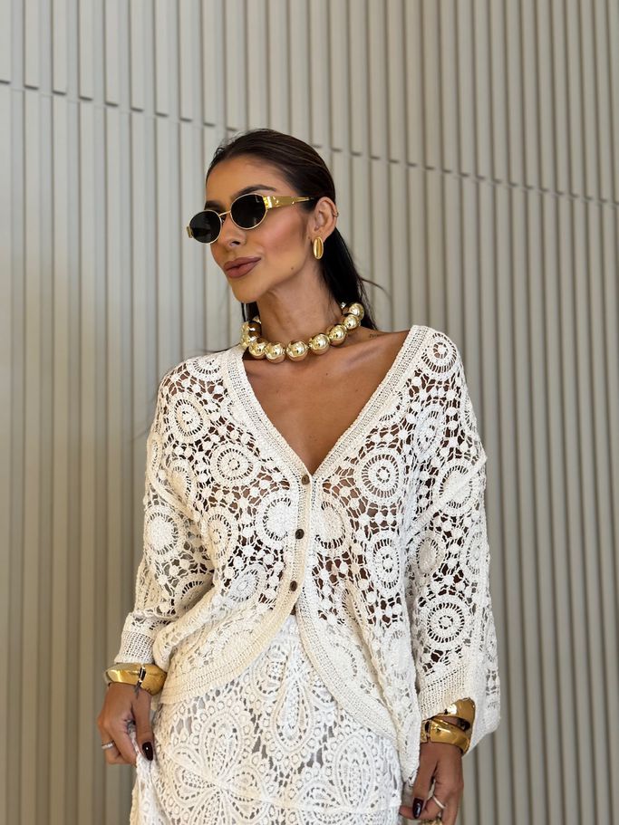 CAMISA SALETE CROCHÊ OFF