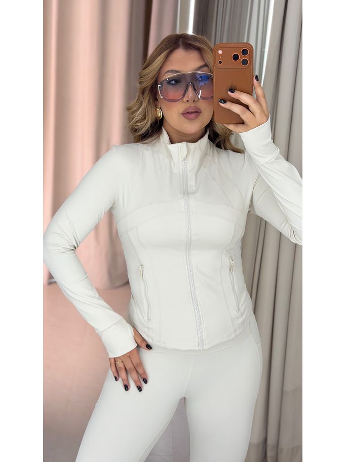 JAQUETA ELIZABETH FITNESS CREME