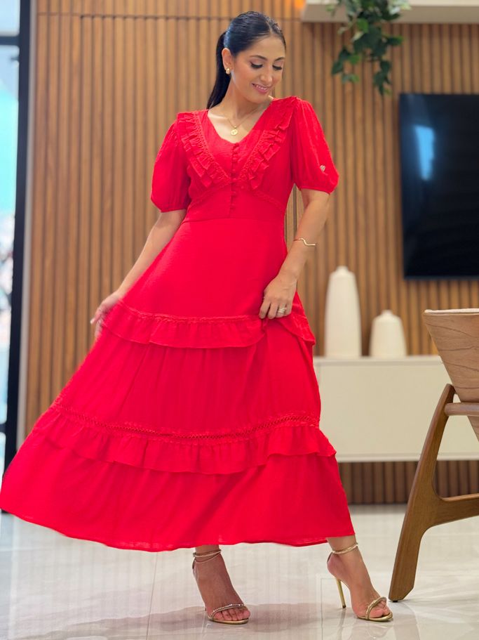 Vestido Karla Vermelho