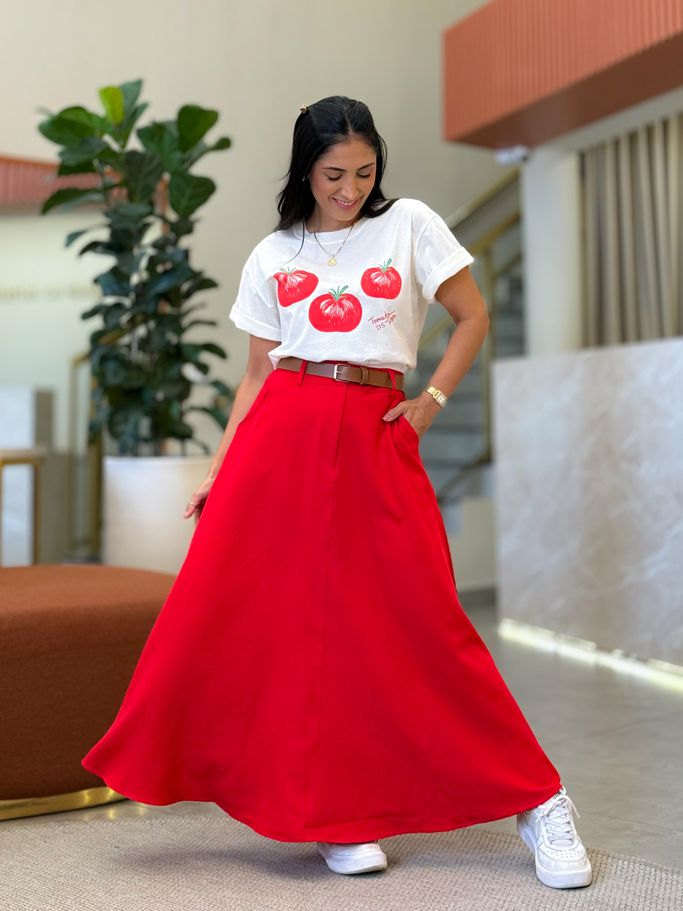 Saia Valentina Vermelho