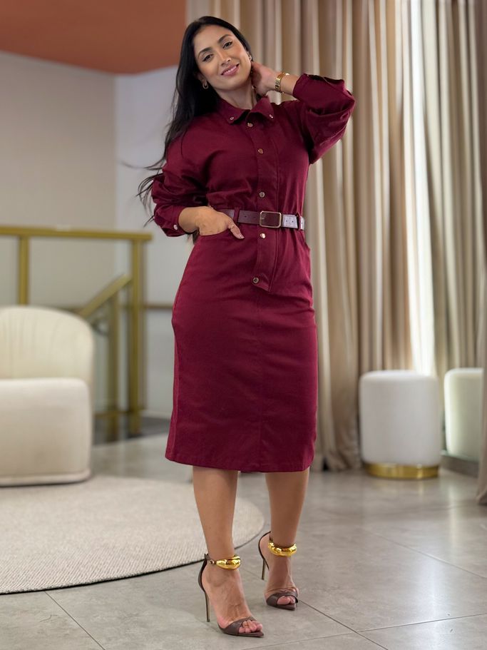 Vestido Catarina Bordo