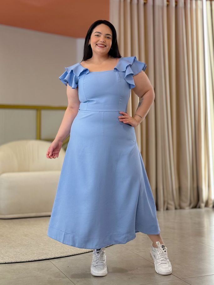 Vestido Ane Azul Bebe