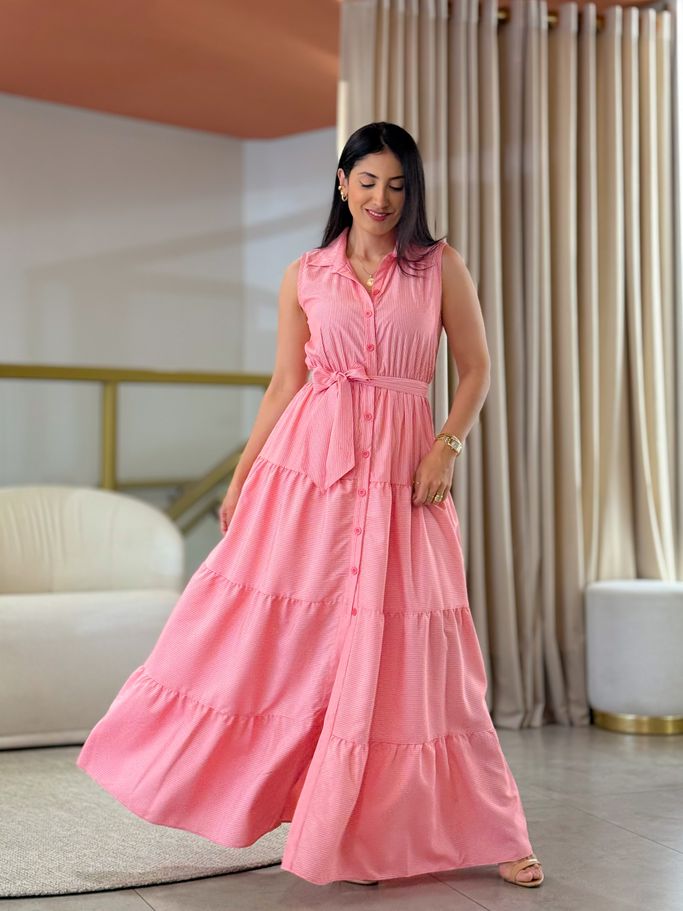 Vestido Stella Branco E Vermelho