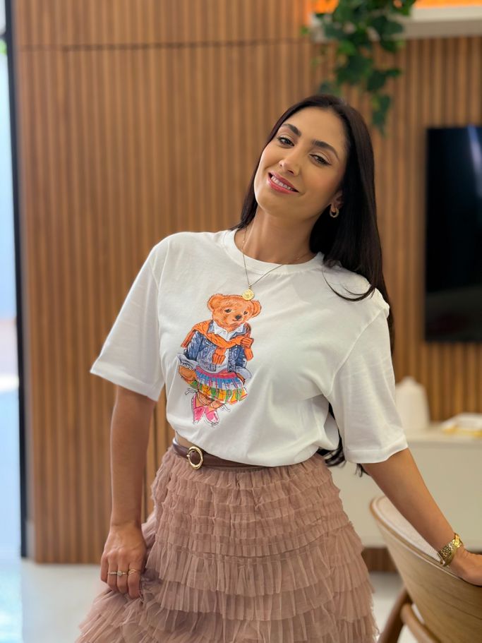 T-shirt Ted Branco