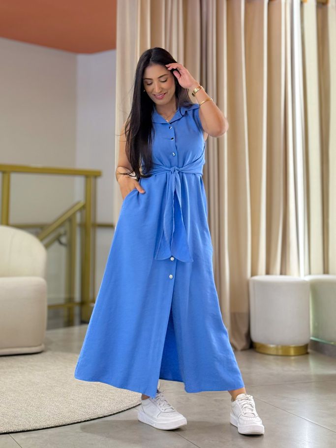 Vestido Helena Azul