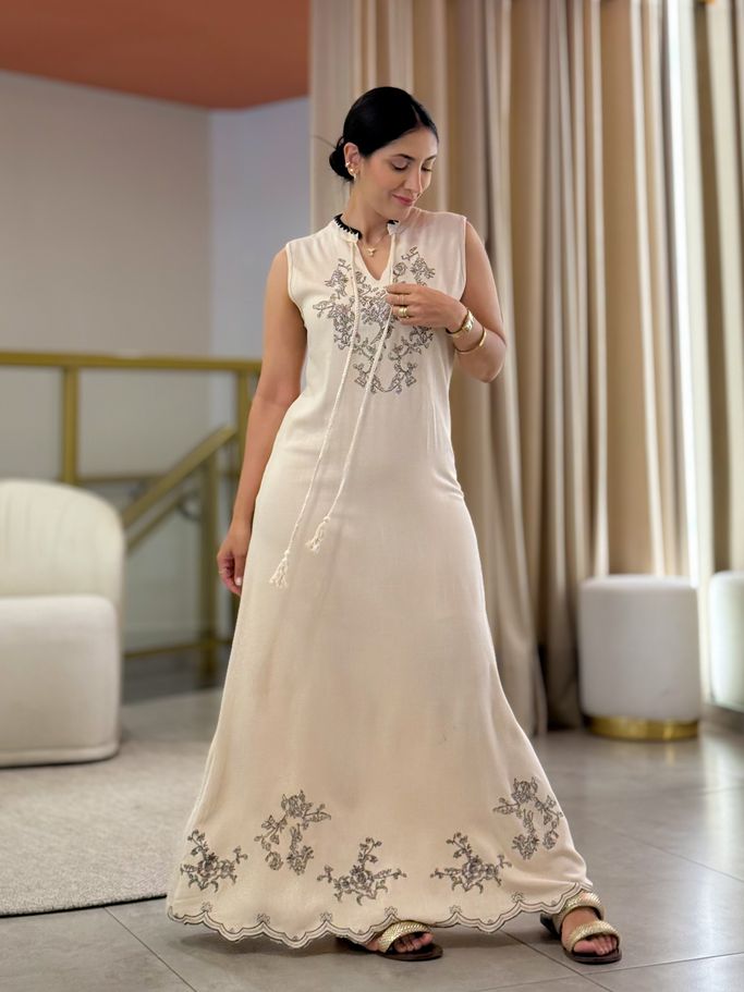 Vestido Susana Creme