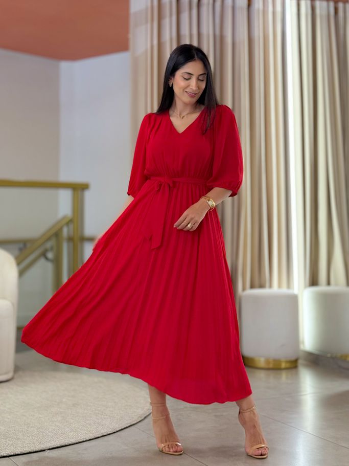 Vestido Eduarda Vermelho