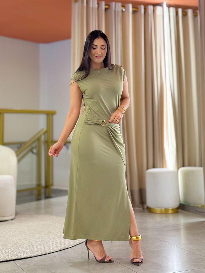 Vestido Romana Verde Oliva