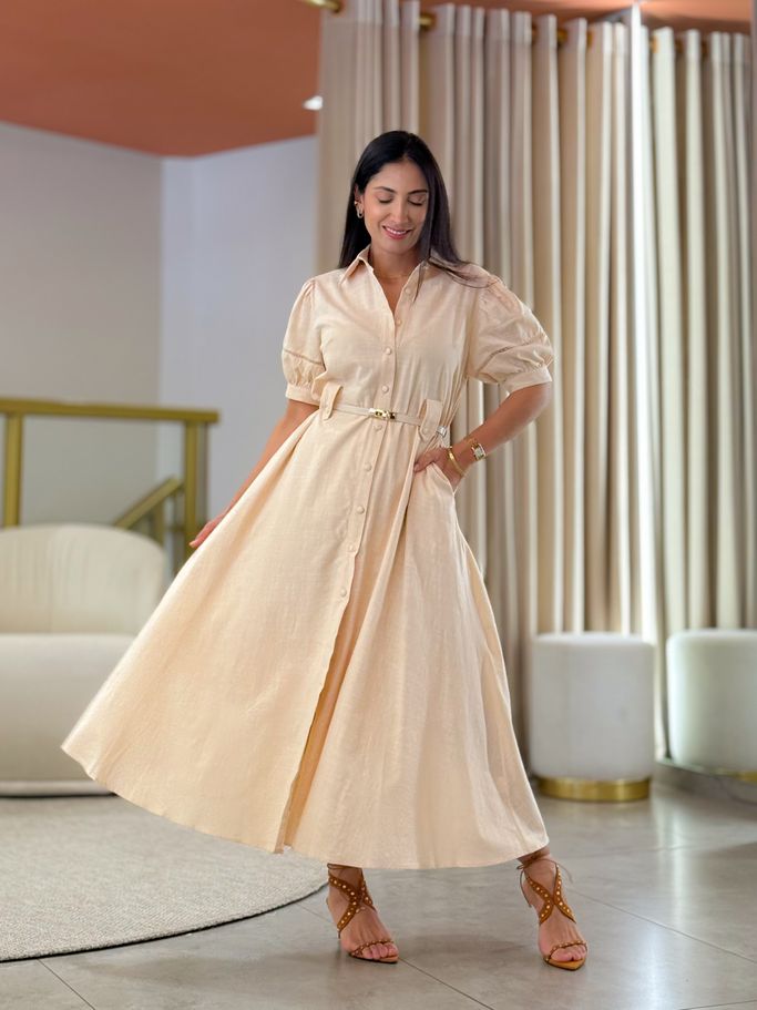 Vestido Rebeca Creme