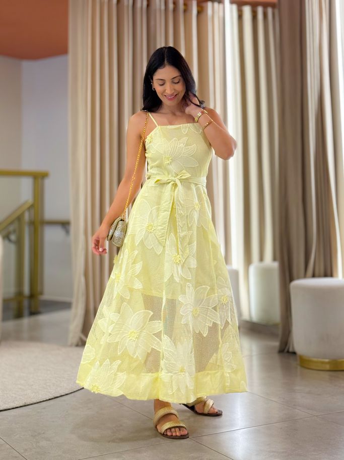 Vestido Leticia Amarelo
