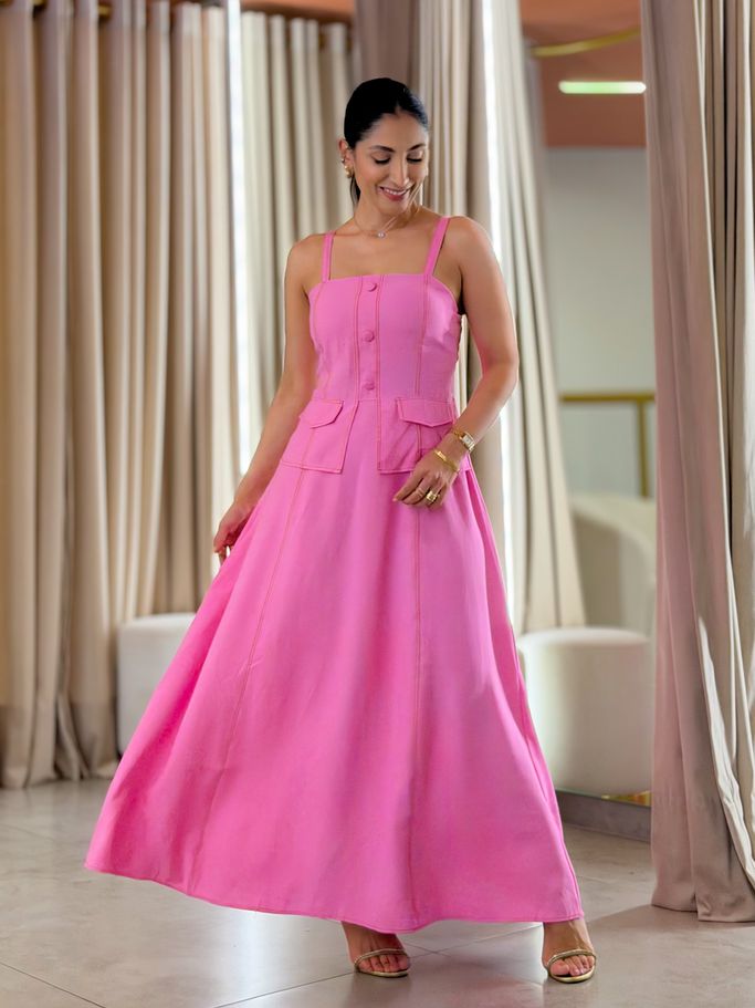 Vestido Taina Rosa