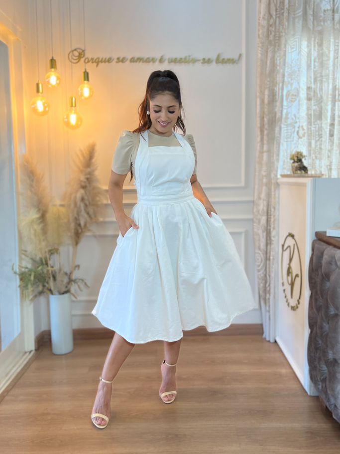 Salopete Mila Jeans Off White