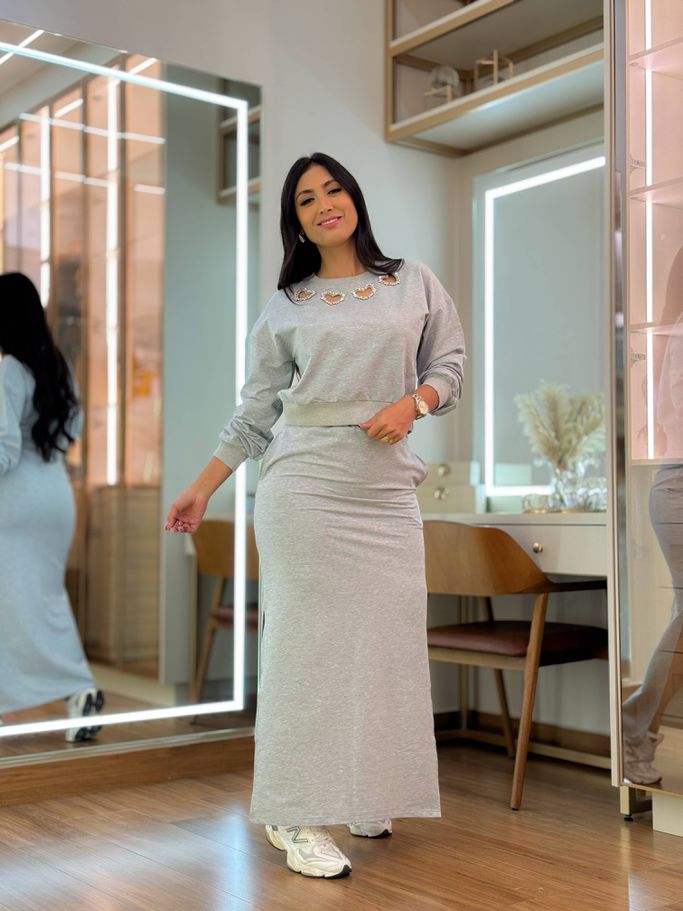 Conjunto Marcela Cinza