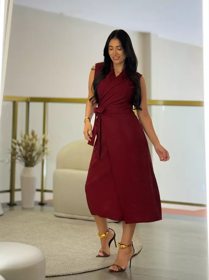 Vestido Hana Vinho