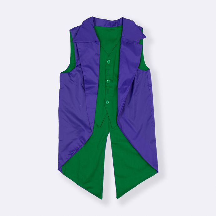 Colete Coringa Fantasia Infantil Halloween